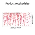 Detailed sheet of cherry blossom window stickers with 39x20cm size dimensions - Painted Peach Blossom Branch (fun-W010)