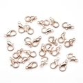 Zinc alloy lobster clasps in rose gold finish for DIY jewelry and necklace making - Rose Gold