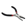 5-inch mini flat nose pliers with non-slip black handle for DIY jewelry making - Flat Nose Style