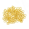 Anellini aperti in ferro dorato lucido per la creazione di gioielli fai-da-te e collane - Oro