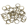 Apprêts dormeuses en bronze antique pour la fabrication de bijoux DIY et montage de boucles - Bronze Antique