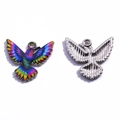 Colgantes de colibrí coloridos de aleación con esmalte arcoíris para bisutería DIY - Diseño de Colibrí Estilo 6 (Estilo 6)
