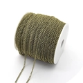 Spool of antique bronze DIY metal jewelry chain for necklaces and handmade crafts - Antique Bronze