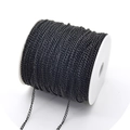 DIY jewelry making iron chain in matte black finish on white spool 3x4mm size - Swimming Black