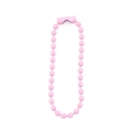 DIY jewelry 2.4mm pink bead chain with connector clasp for tags and crafts - Taro Pink