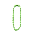2.4mm green painted iron ball chain necklace with matching metal connector clasp - Grass Green