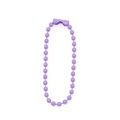2.4mm purple metal ball bead chain with connector clasp for DIY jewelry and tags - Purple