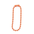 Bright orange 2.4mm metal ball chain connector for DIY jewelry and keychains - Orange