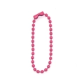 Deep pink 2.4mm ball chain with connector for keychains and labels craft tags - Rose Red