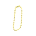 DIY 2.4mm cream yellow ball chain with connector clasp for jewelry and tag making - Light Yellow