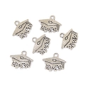Antique silver graduation cap charms in alloy with 2022 and 2023 year engravings - Antique Silver 2023 Graduation Cap