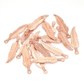 Accessori per gioielli fai da te con ciondoli a piuma vintage in lega oro rosa - Oro rosa