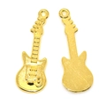 Vintage goudkleurige gitaar hangers voor DIY halskettingen en armbanden - Goud