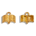 DIY jewelry making supplies vintage style golden book charms for necklace and bracelet - Imitation Gold
