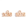 Colgantes dorados año 2026 en aleación para collares DIY y accesorios de joyería - Oro KC-2026