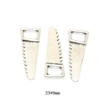3 breloques scie en argent antique 23x9mm pour bijoux DIY et porte-clés - A2-490 - Argent Antique / 23 X 9 Mm / 091 G