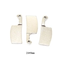 Trois mini pendentifs hachoirs en alliage argent antique pour bijoux DIY 24x9mm - A2-491-argent Antique/24*9 Mm/129 G