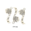 Pendentifs mètre ruban 27x11mm en alliage argent antique pour création de bijoux DIY - A2-497-argent Antique/27*11 Mm/139 G