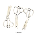 Trois breloques ciseaux en alliage argent antique pour bijoux DIY, 33x14mm - A2-499-argent Antique/33*14mm/098g