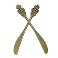 Vintage bronze alloy crown cross spoon charms for DIY necklace and jewelry making - A3-189-antique Bronze/58*8mm/2.5g