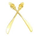 Golden crown and cross vintage alloy pendant charms for DIY jewelry making sets - A3-189-imitation Gold/58*8mm/2.5g
