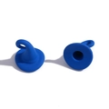Set of two blue cone-shaped silicone crochet needle protectors for knitting tools - 12*10mm/1.1g / Blue (Rubber Paint)