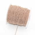 1.45mm rose gold thin bead chain on a white spool for DIY jewelry making material - 1.45mm / Rose Gold