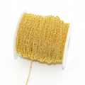 DIY jewelry making accessory 1.45mm gold plated bead chain on white plastic spool - 1.45mm / Gold