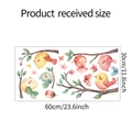 Gedetailleerde maattabel voor raamstickers met vogels en takken cartoon 30x60cm - Vogels en Takken Stijl (fun-JD002)