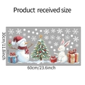 Lay-outdetails van sneeuwpop- en kerstboomstickers op een vel van 60x30cm voor decoratie - 30*60cm Stijl (fun-b62)