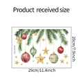 Adesivi murali rami di albero di Natale con dimensioni di 20 cm per 29 cm - Stile Palla di Natale Dipinta Ramo di Pino Realistico (fun-m214)