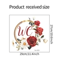 Specifiche adesivo murale WC floreale con rose rosse e dimensioni 29x27 cm - 27*29cm/fun-f233
