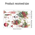 Gedetailleerde afmetingen voor kerstplantenmand muurstickers, set van 30x90cm - 30x90cm (Set van 2)