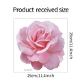 Vista dettagliata dell'adesivo da parete rosa con dimensioni 29 cm per 11,4 pollici - 29cmx29cm (fun-m215)