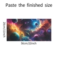 Dettagli dimensioni 56x28cm adesivi murali pianeti galassia con tema dello spazio - Stile Cielo Stellato da Sogno (fun-f308) / 56x28cm