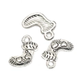 Three-piece set of antique silver Christmas stocking alloy pendants for DIY jewelry making - Sock Shape Charm (A3-329)