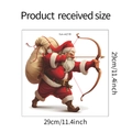 Guía de dimensiones detallada del adhesivo de inodoro de Papá Noel de 29cm por 29cm - 29*29cm