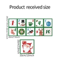 Dettaglio dimensioni adesivo murale Babbo Natale con misura 33 cm per decoro casa - 20*20cm*10pcs+33*33cm/fun-f252