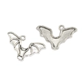 Antik-silberner Fledermaus-Anhänger für DIY-Schmuck mit feiner Flügelstruktur - Fledermaus-Stil (A3-363)