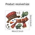 Dimensioni dettagliate per adesivi in PVC per pareti e frigoriferi pupazzo di neve - 35*44cm (fun-f341 914)