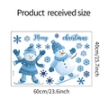 Dimensioni dettagliate dell'adesivo da parete con pupazzo di neve 60x40cm per decorazioni - 40*60CM(fun-e158)