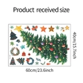 Dettaglio dell'adesivo murale albero di Natale fai-da-te con misure 60cm per 40cm - 40x60cm (fun-e155)