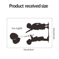 Guida alle dimensioni del wall sticker silhouette nera con bambino e palloncino - Silhouette Di Due Ragazzi Con Palloncini (fun-kg96) / 10.5x16cm