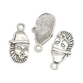 Antiksilberne Weihnachtsmann-Anhänger aus Legierung für DIY-Halsketten und Armbänder - Weihnachtsmann-Anhänger (A3-345)