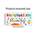 Dimensioni dettagliate dell'adesivo murale IMAGINATION con misure di 59cm x 30cm - 30*59cm