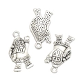 Antiksilberne Weihnachtsmann-Anhänger aus Legierung für DIY Halsketten und Armbänder - Weihnachtsmann-Anhänger (A3-352)