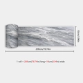 Detalle de rollo de adhesivo de pared mármol gris de 10cm x 200cm para decoración - 10x200cm / Patrón de Mármol Gris (BYX005)