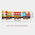 Detail showing cartoon train wall sticker roll with dimensions 200cm long and 10cm wide - 10x200cm (BYX021)