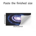 Detalle de pegatina de pared galaxia autoadhesiva con medidas de 56x28cm visibles - 28*56cm