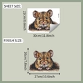 3D realistic brown mouse wall sticker dimensions for bedroom home decor size guide - 22*30cm/fun-f395
